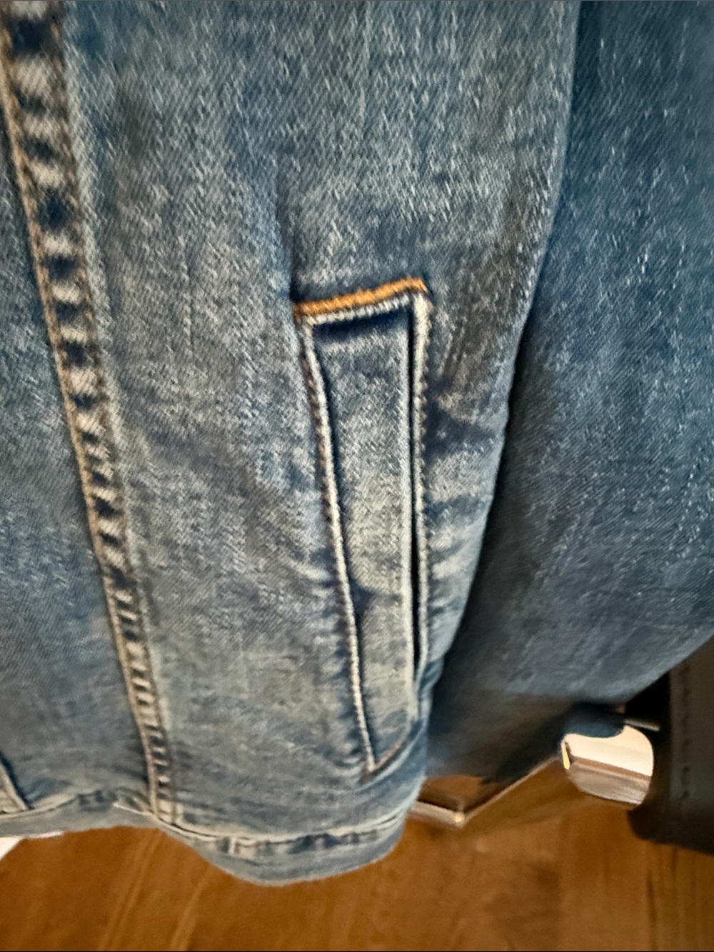 LC Lauren Conrad Medium Blue Denim Jean Jacket - Picture 5 of 15